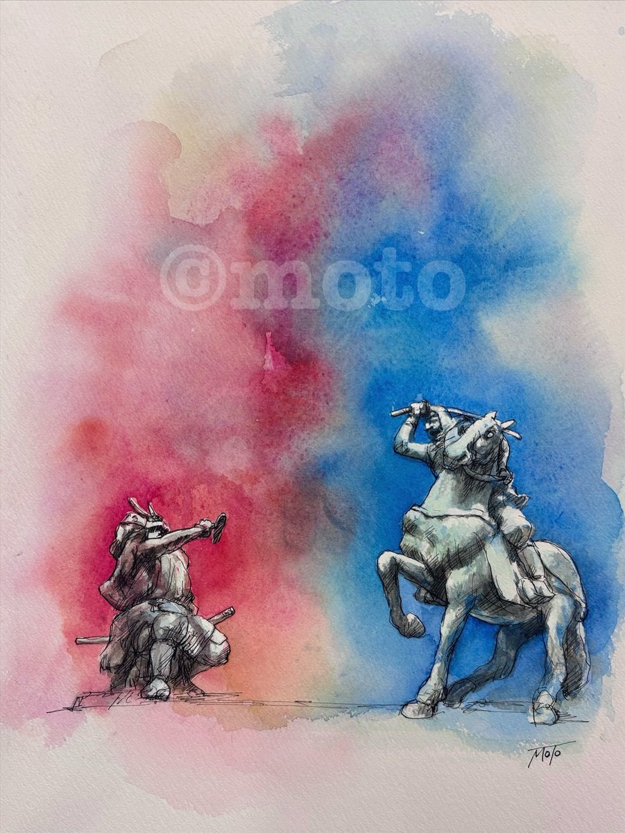 日本画水彩画⑨ 水彩画（原画のみで額はつきません）「砂浜」 - gomaramen888