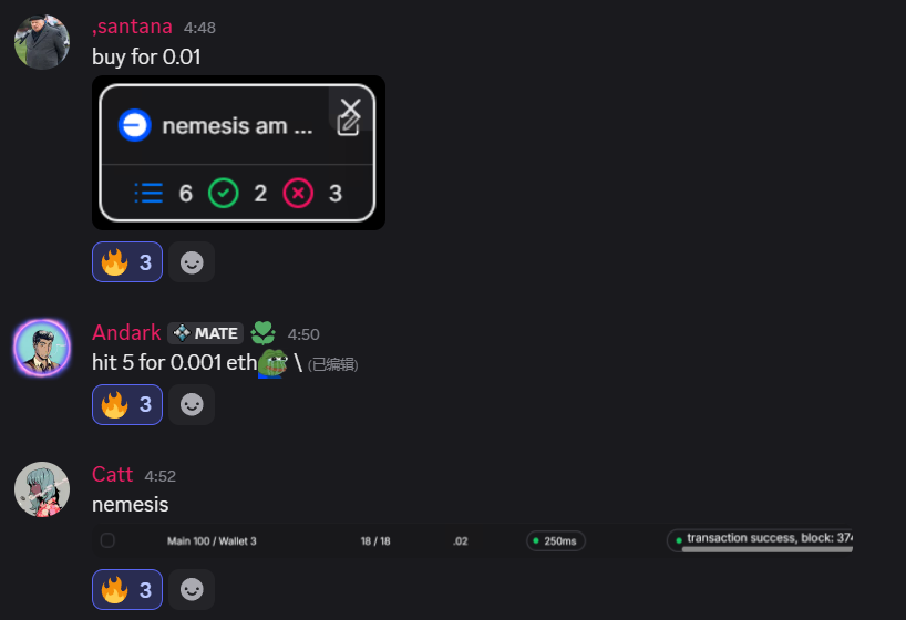 Nemesis token
only 0.05E was left in the public sale🤣, all hit by falcon members, easy 5X