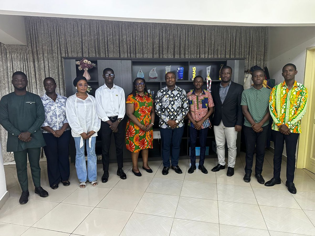 upsaccra's tweet photo. The leadership of the UPSA Parliament House has paid a courtesy call on the Vice-Chancellor, Prof. Kwaku Mensah Mawutor, at his office.

The visit on Wednesday was to formally introduce the leadership to the Vice-Chancellor and outline their activities for the 14th Parliament. https://t.co/lKPKiXd6r1