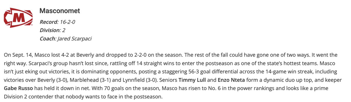 MIAA Boys: 8 sleeper teams to know for the state tournament. (New England Soccer Journal)