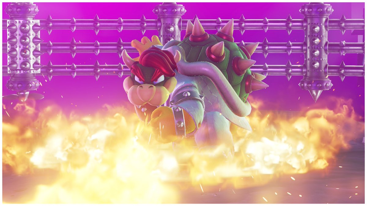 I refought Bowser just to get pictures of him breathing fire.
#MarioOdyssey #supermario