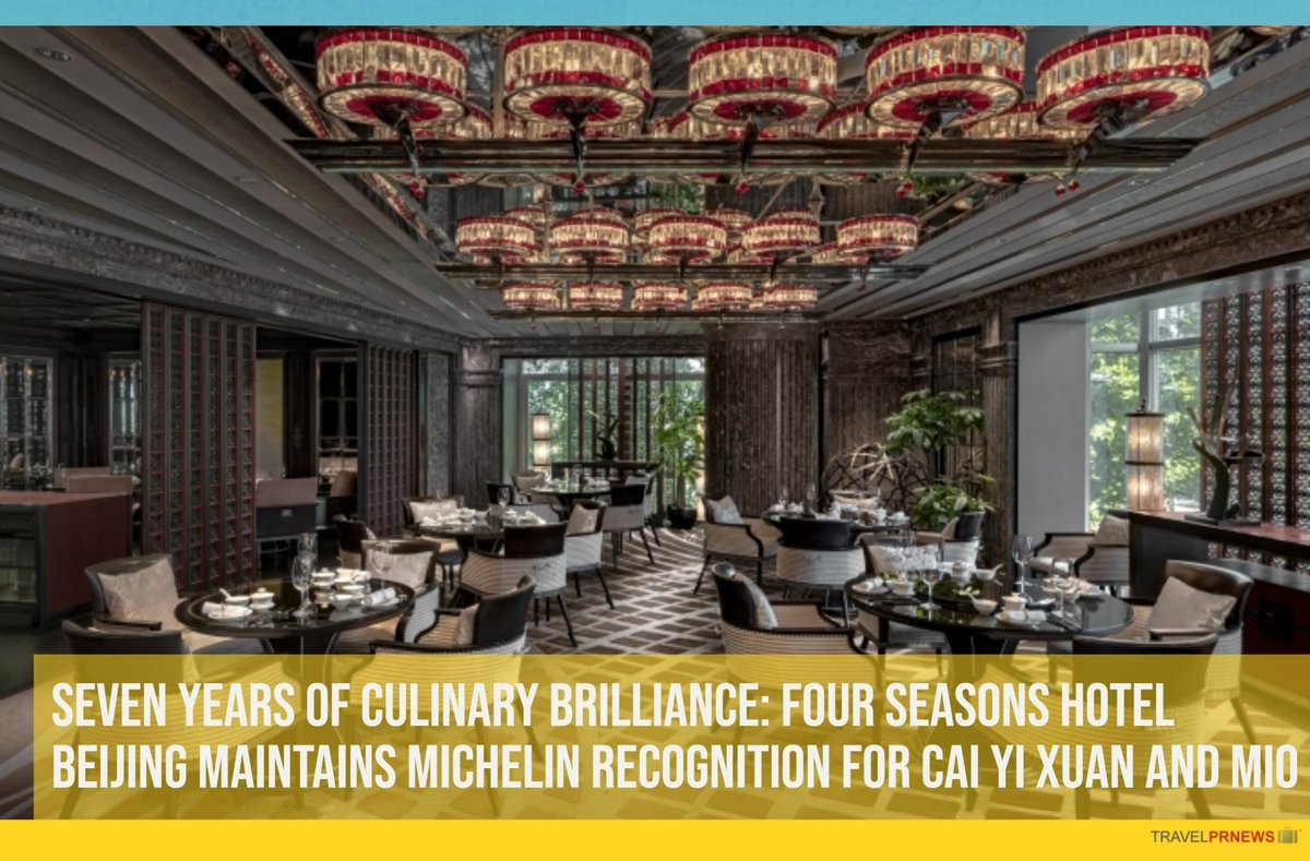 travelprnewscom's tweet image. Seven Years of Culinary Brilliance: #FourSeasons Hotel #Beijing Maintains #Michelin Recognition for #CaiYi Xuan and #Mio travelprnews.com/seven-years-of… @FourSeasons