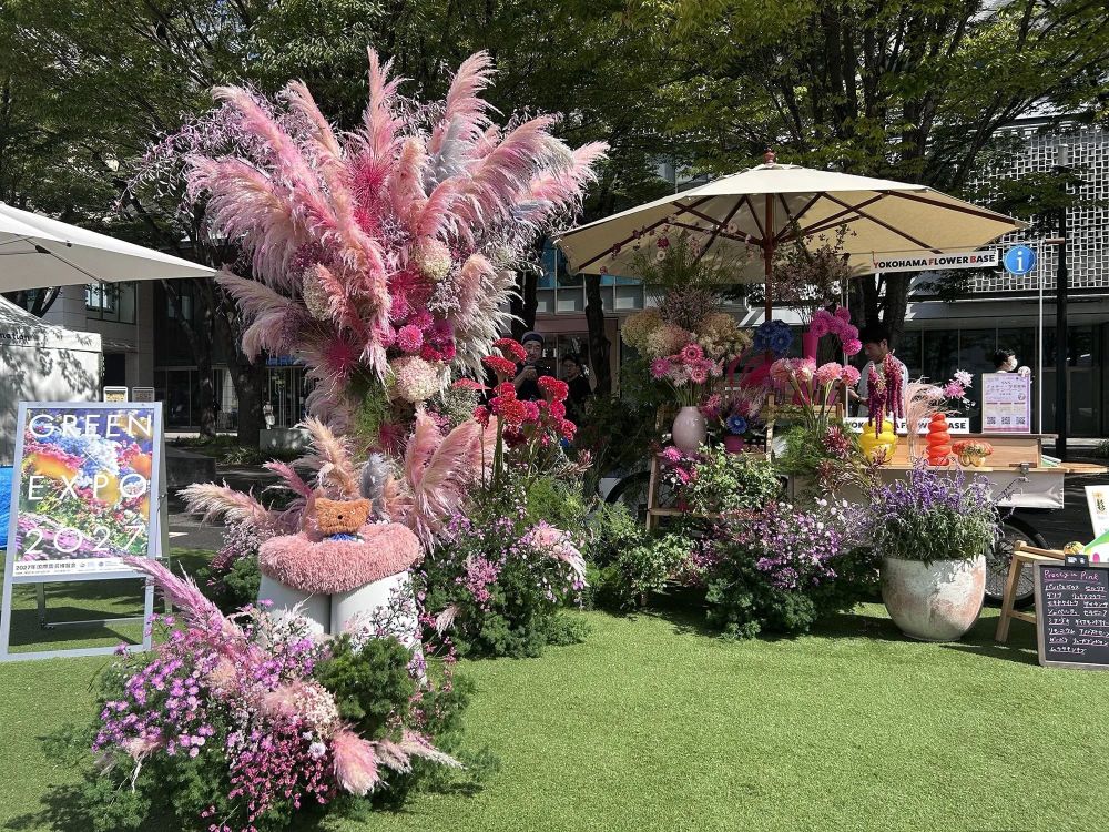 ☆ lily☆ 未使用 乳白・パープル潰れ薔薇ネックレス ミハエルネグリン