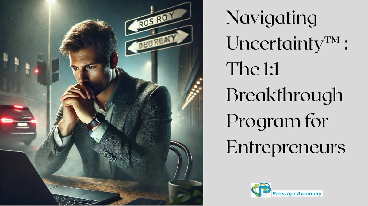 PrestigeCoachin's tweet image. How do you make chaos your edge? 

NU trains PQ + CIQ + VUCA so you thrive where others freeze. 🔗 tinyurl.com/NU-VUCA

#SmallBusinessLeadership #EntrepreneurResilience #NavigatingUncertainty