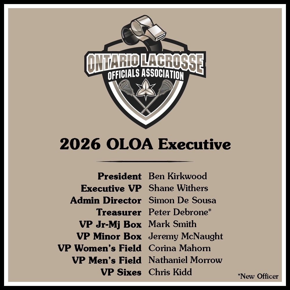 The OLOA is pleased to announce the 2026 Executive Committee following the AGM. A new welcome to Peter Debrone and a big thank you to outgoing treasurer's Sarah Nakatsu &amp; Lynn Withers.