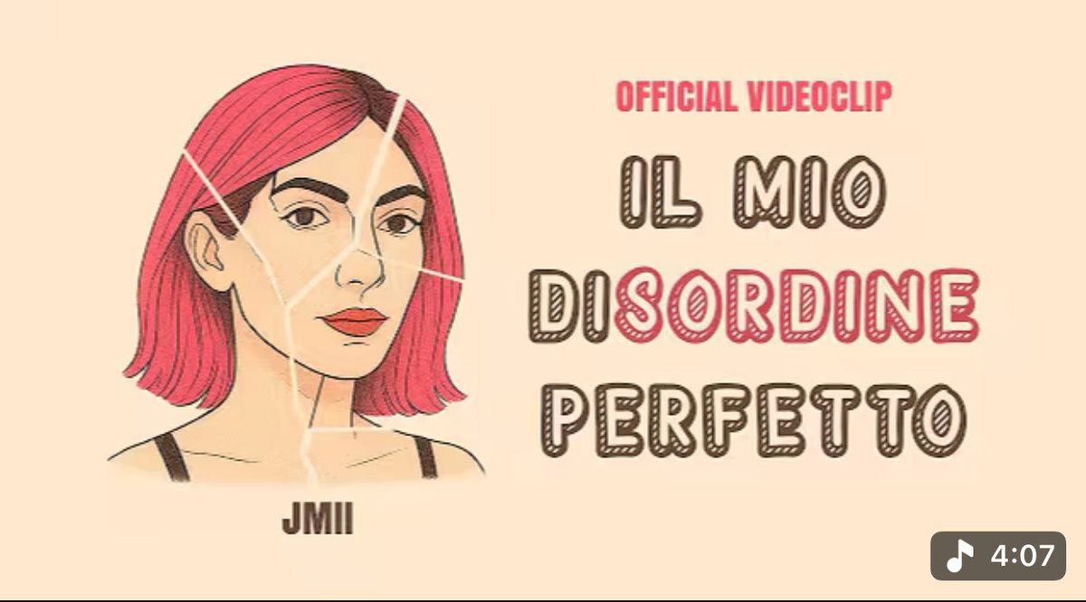 “Il mio disordine perfetto” è il brano molto bello di Jmii sull’accettazione di sé e della #salutementale che ha vinto il concorso Music@Mens 2025 nell’ ambito della IV Edizione del Festival Ro.Mens per l’inclusione sociale contro il pregiudizio. youtu.be/J-FOsjFlVT4?si…