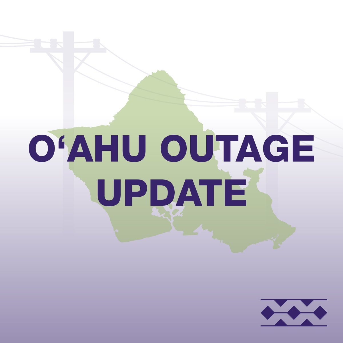 11a #OahuOutage update: Our priority is to provide you with safe &amp; reliable service. To achieve this, crews must perform emergency repairs to a transformer vault in the Waikiki area. To safely complete work, power in the Waikiki area will be turned off TODAY, fr 12p - 7p.