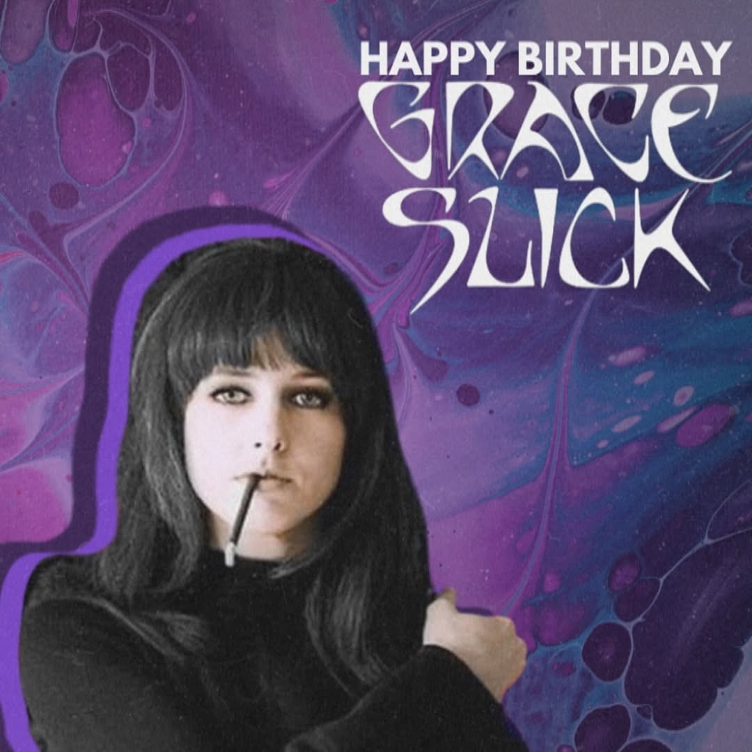 Wishing a very Happy Birthday to the legendary Grace Slick!

Her daring artistry helped shape not only the sound of Jefferson Starship, but the spirit of an entire generation. Grace’s influence continues to echo through rock music today. Here’s to one of the true icons!