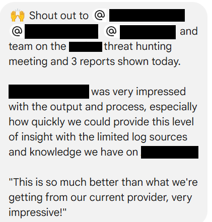 This type of customer feedback is my "why" 
Better, faster, higher ROI -- <a href="/TENEXai/">TENEX AI</a>