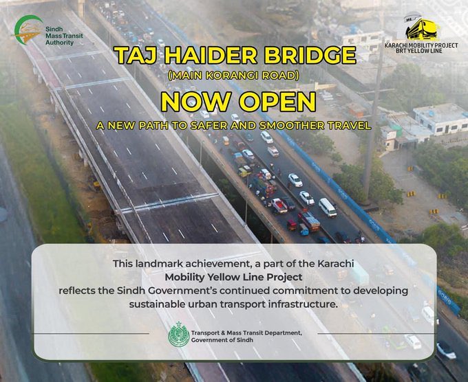 FizaZardari's tweet image. تاج حیدر برج سے نہ صرف ٹریفک روانی بڑھے گی بلکہ مقامی معیشت کو بھی فروغ ملے گا۔  
#TajHaiderBridge #InfrastructureForGrowth #PPP
@BBhuttoZardari 
@AseefaBZ