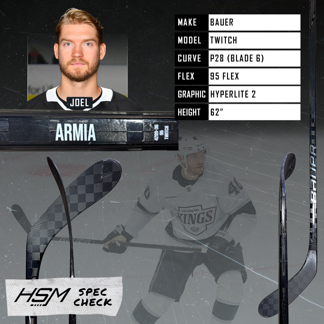 HockeyStickMan's tweet image. Spec Check - Joel Armia 👑

Armia’s been through it all, CCM with the Sabres, Warrior with the Jets, now full Bauer since 2020. He’s rocked 36+ builds, but this one’s a good one: Twitch build (not graphic) 95 flex + P28. Will he stick with it or switch it up again? 👀 #SpecCheck