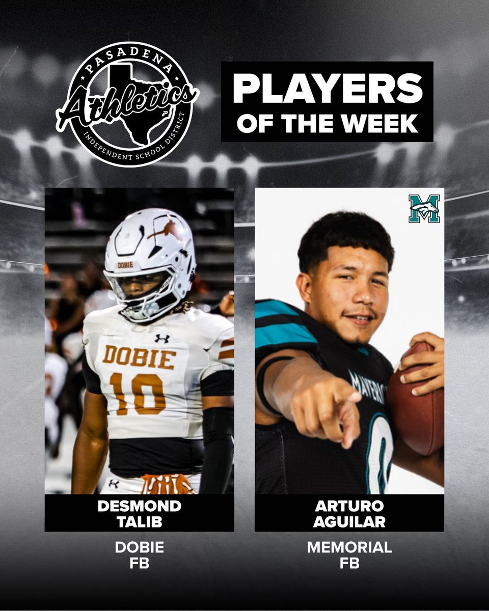We go to the Gridiron for our POW from last week!  Congrats to these two fine players! <a href="/DobieLonghornFB/">Dobie Longhorn Football</a> <a href="/PMHSMavFootball/">Maverick Football</a>