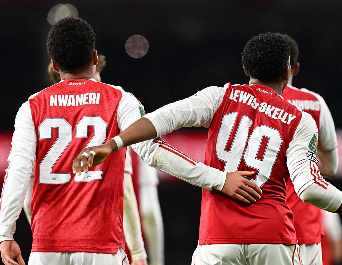 Hale End Made.

Nwaneri 🥰 
Bukayo Saka ❤️.

Arsenal 2 - 0 Brighton 
#CarabaoCup #ARSBRI