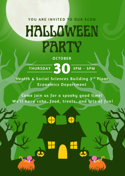 UML_ECON's tweet photo. Join us -- Halloween party!! https://t.co/xKr0eUhiww