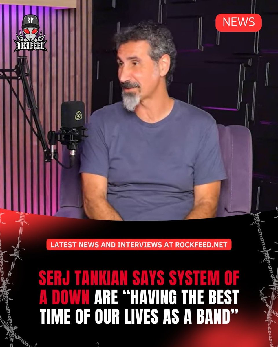 Serj Tankian says SYSTEM OF A DOWN are stronger than ever, and it’s all about friendship.

In a new interview with Kerrang!, Serj opened up about the band’s current dynamic, saying:  "Right now … we're having the best time of our lives as a band. We're really enjoying each other