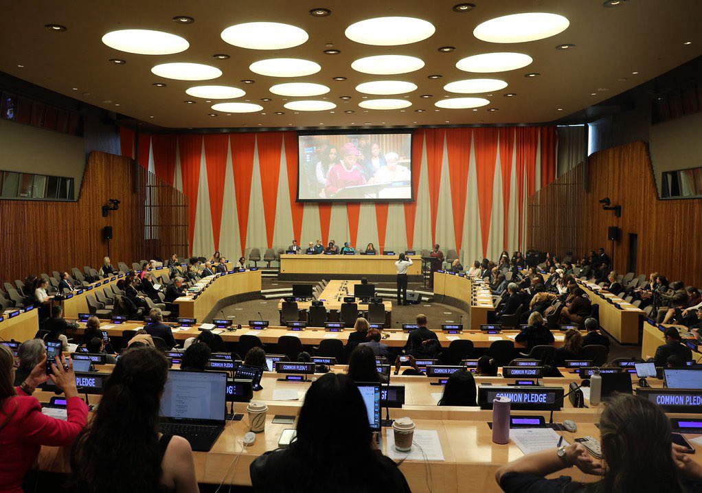 It was a full house as countries backing the Secretary-General’s #CommonPledge on Women’s Participation in Peace Processes showcased yesterday at #UNHQ how they are moving from commitment to action — advancing women’s meaningful participation in peace and mediation efforts. #WPS
