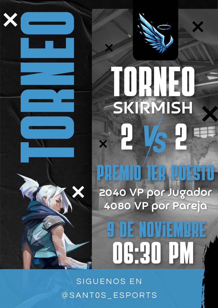 🔥 Torneo Skirmish 2v2 🔥
Demuestra que tú y tu dúo dominan el servidor 💥
🏆 4080 VP en premios | 🗓9NOV – 6:30 PM

✅ Síguenos en IG: @sant0s_esports
🐦 y en X: <a href="/Sant0sEsports/">Santos Esports</a>
🏷️ Etiqueta a tu dúo y a un amigo que debería jugar 👀
#Sant0sEsports #ValorantLATAM #SuperaLosLímites