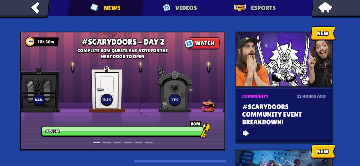 Torchips's tweet photo. #ScaryDoors #BrawlStars! https://t.co/5yOAUMmZET