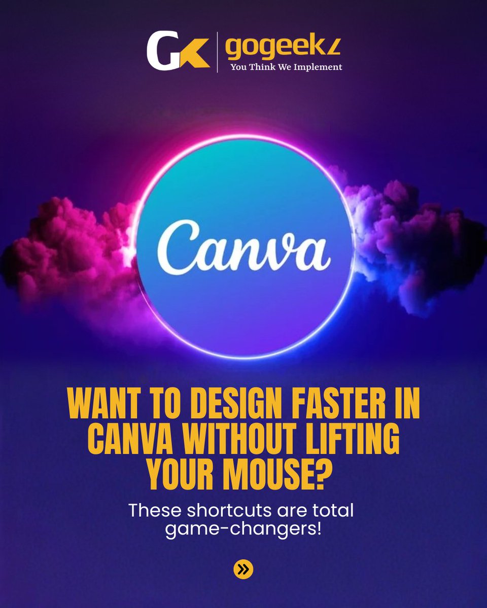 GoGeekz's tweet image. 🎨 Want to design like a pro — without even touching your mouse? 🤯
These Canva keyboard shortcuts will help you design faster, smarter, and smoother!
#GoGeekz #canvatips #CanvaShortcuts #DesignFaste #canvatricks #graphicdesign #designhacks #canvadesigns #productivitytips