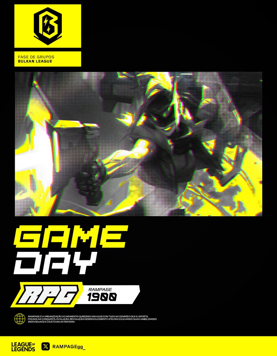 nossa última partida na fase de grupos da <a href="/bulkanleague/">Bulkan League</a> 
vamos deixar nossa marca!

⏰ a partir das 19h00 
🆚 Bença Pai

LET'S ROCKET! #GORPG 🚀