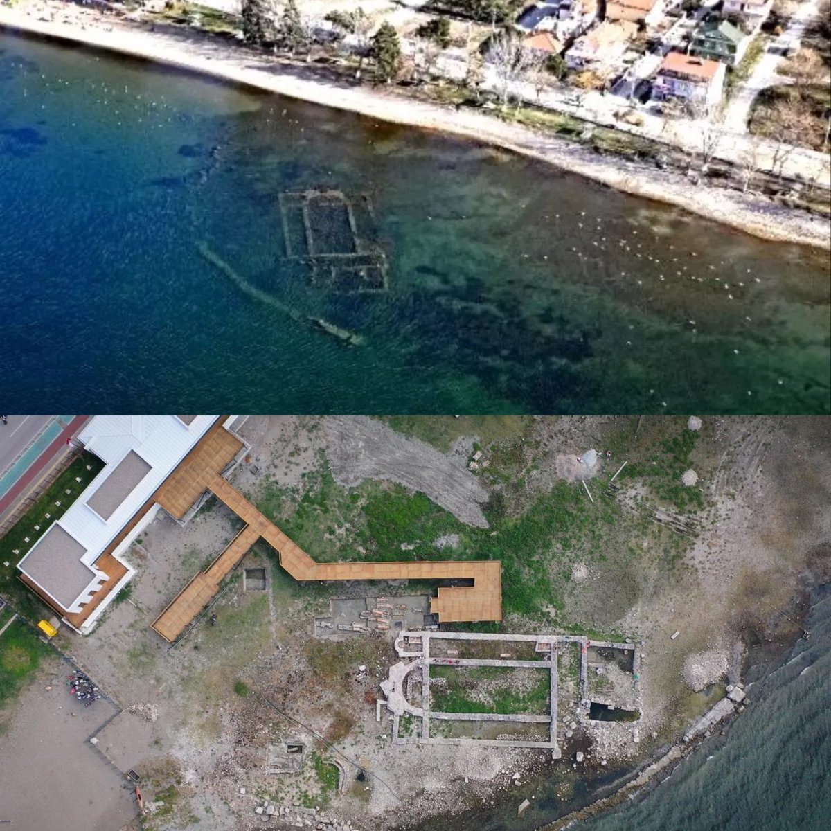 İznik Gölü'nün içindeki bazilikaya karşılama alanı yapılmış. Benim en dikkati çeken noktası İznik Gölü'nün vahim hali. Şirketler korkunç su çekiyor. Bunun yanında eskisi kadar beslenemiyor göl. Hali bu.