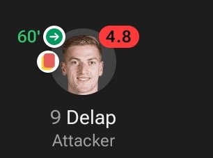 Delap was feeling left out so he had to lock in quick