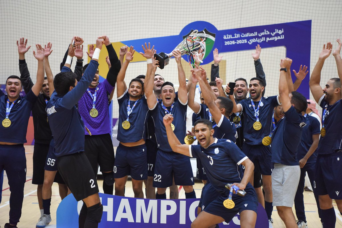 alyarmoukclub's tweet photo. صور من مباراة اليرموك والكويت في نهائي كأس الصالات https://t.co/Bu8cpWVQic