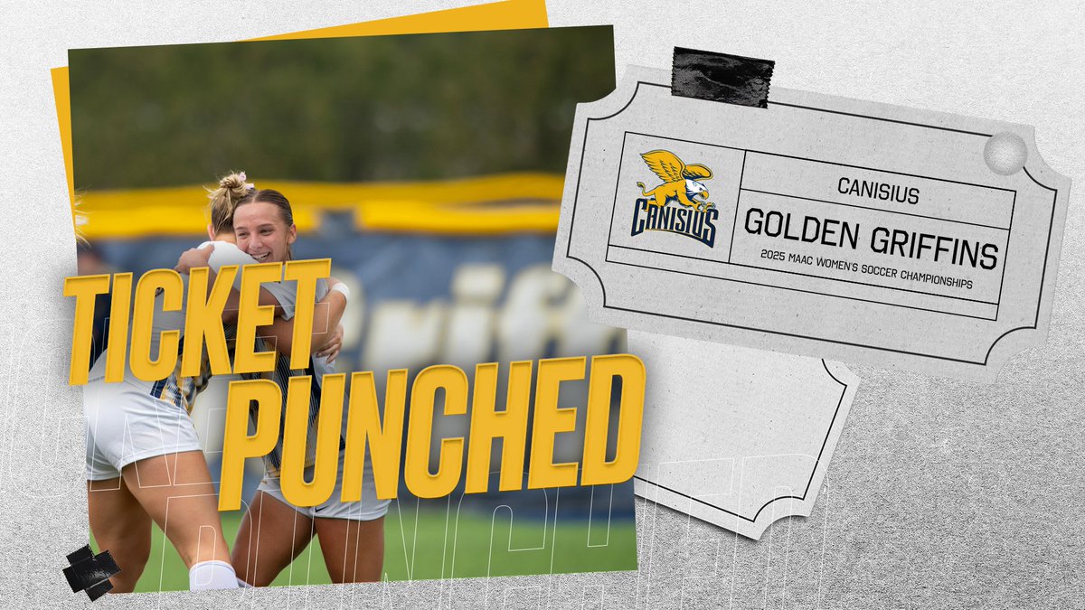 WE"RE IN! With today's early <a href="/MAACSports/">MAACSports</a> results, we have clinched a spot in the 2025 MAAC Women's Soccer Championship! 

More information to follow after our game tonight at Niagara

#Griffs
