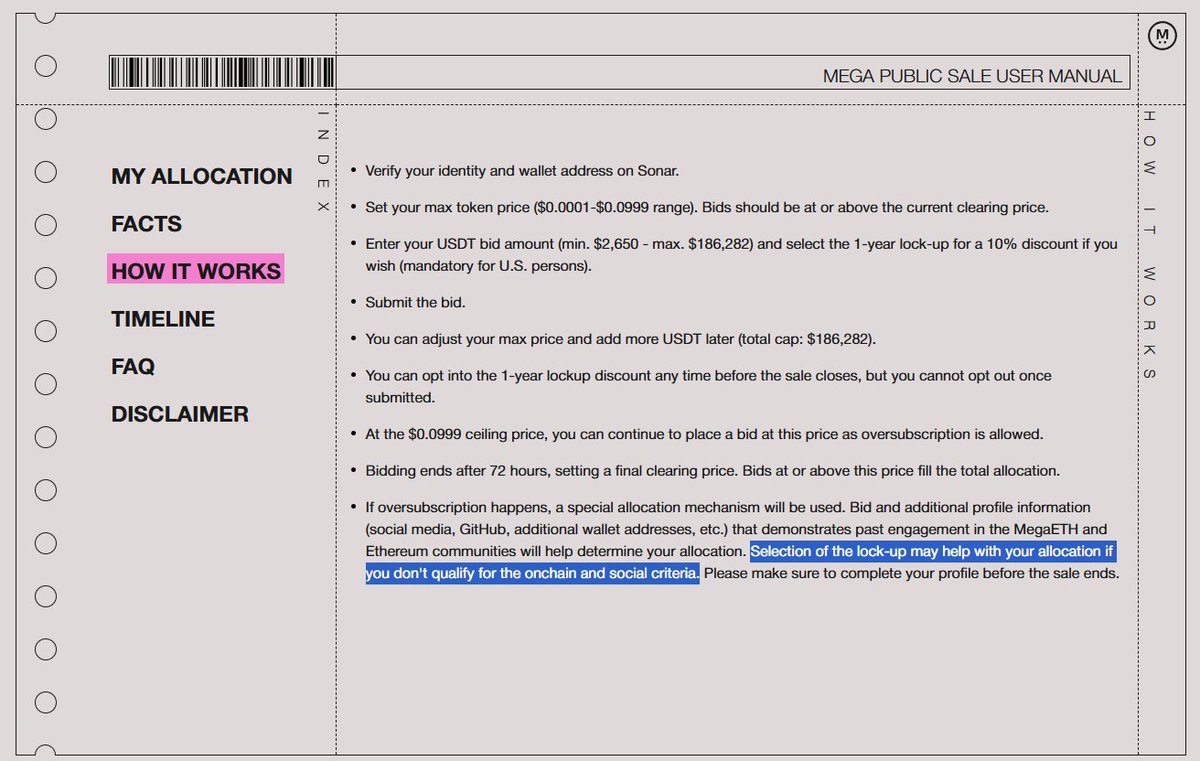 "Selection of the lock-up may help with your allocation if you don't qualify for the onchain and social criteria."

I see many posts about not getting allocations for MegaETH token sale if you don't lock up. 

Based on this statement, that doesn't seem to be true.