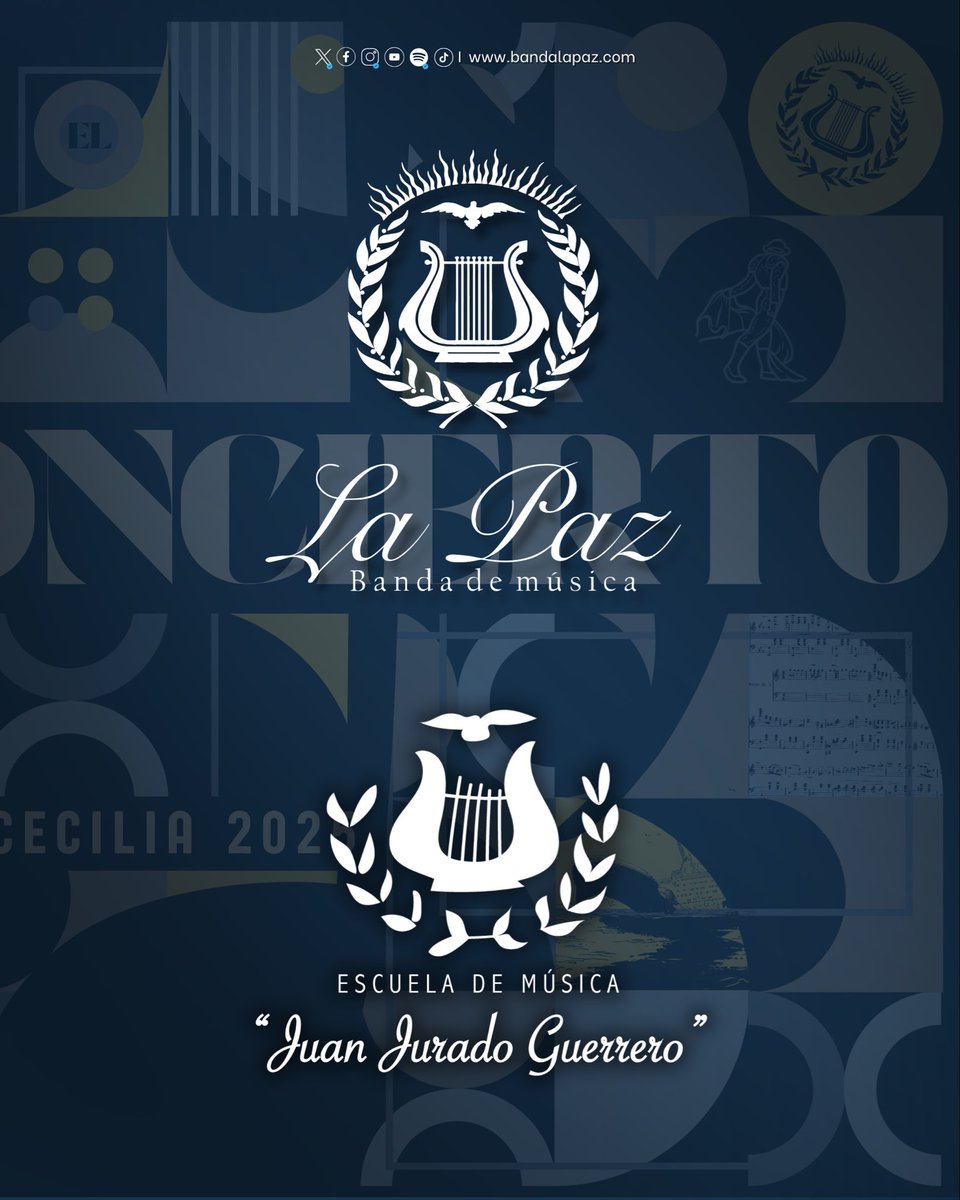 #SantaCeciliaPaz25 | 𝟐𝟗 𝐧𝐨𝐯𝐢𝐞𝐦𝐛𝐫𝐞 𝟐𝟎𝟐𝟓

Sala “Manuel de Falla” (Conservatorio Superior de Música de Málaga) | 19:00h

Participa nuestra querida banda juvenil de <a href="/EmJuanJurado/">Escuela de Música “Juan Jurado Guerrero”</a> 🧡🎶

🎵 Colabora <a href="/FundacionMalaga/">Fundación Málaga</a> 👏🏻 

El dinero recaudado de las entradas irá destinado