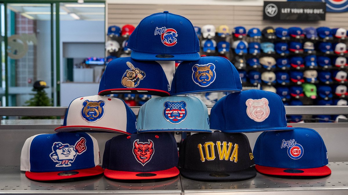 IowaCubs's tweet photo. Don't ghost this deal! Grab a New Era 5950 Mystery Box for only $20 at our online Team Store. 
Snag yours before it vanishes. https://t.co/1PLlavzYxp https://t.co/NNkpIN0jz6