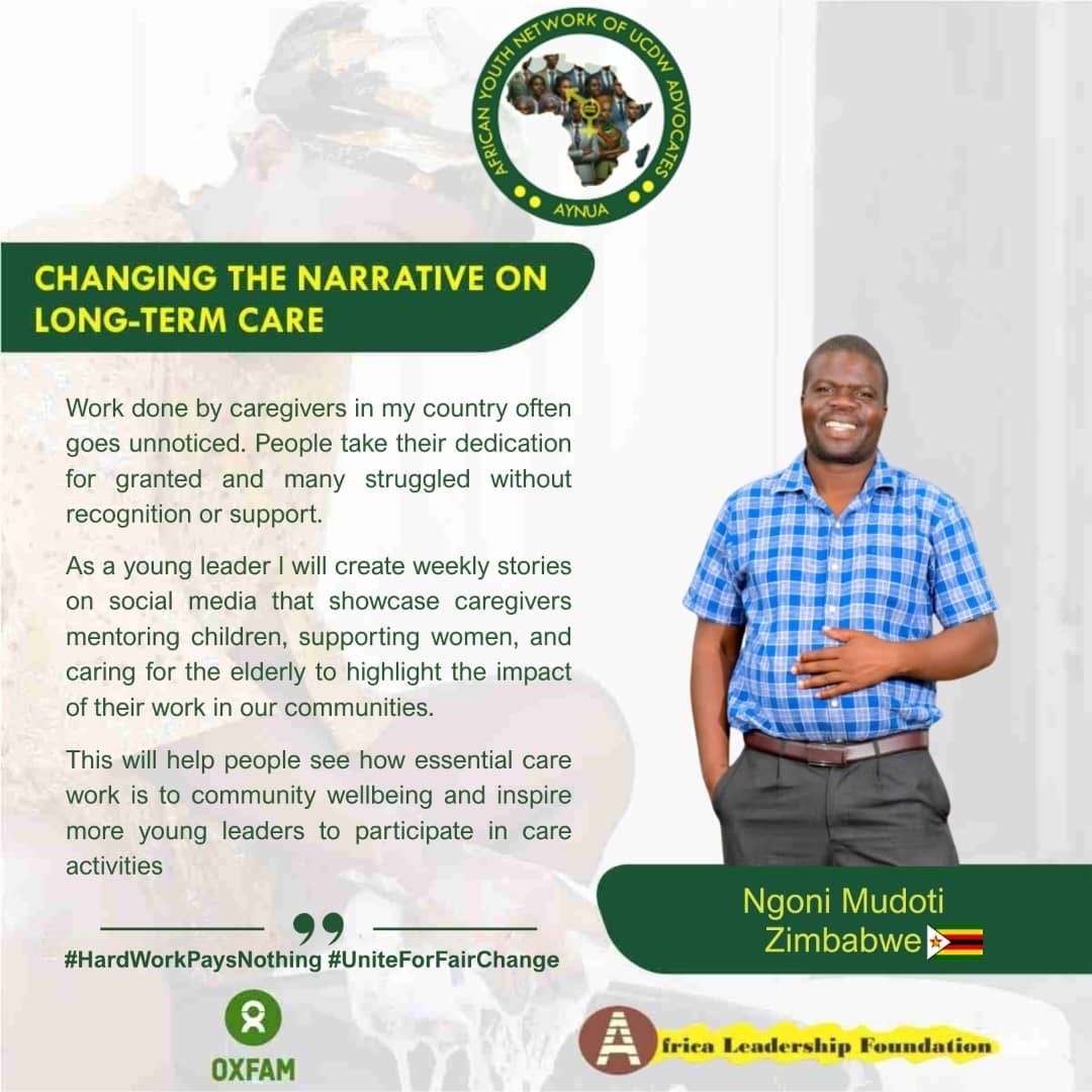 alf_NGR's tweet photo. @MakeCareCount @GAllianceCare @CARE @ilo @AU_WGYD @OxfaminUganda @DrOlumi @beautifuLife_X @ade_lewa @AU_ECOSOCC @Oxfam @WalpeAcademy @OxfaminZim @VingiPaul @CAREGlobal @IGADYouthEnvoy @AUYouthProgram @SonkeTogether @IDRC_CRDI @ByizaSerge @inclusion_ng @Men4Equality @africaupdates @AssociationAwak @Bekezelabhbc @Amanitvafrique @GenderMonitorRw #AYNUAReflectionsSeries

Care must be visible and valued (Raphaël🇨🇩), made seen through storytelling (Ngoni🇿🇼), backed by national care policies and accountability (Fola🇳🇬), and formally recognised within our systems and institutions (Salim🇸🇱)

#UniteForFairChange #InvestInCare https://t.co/lzRQDJ2QOx