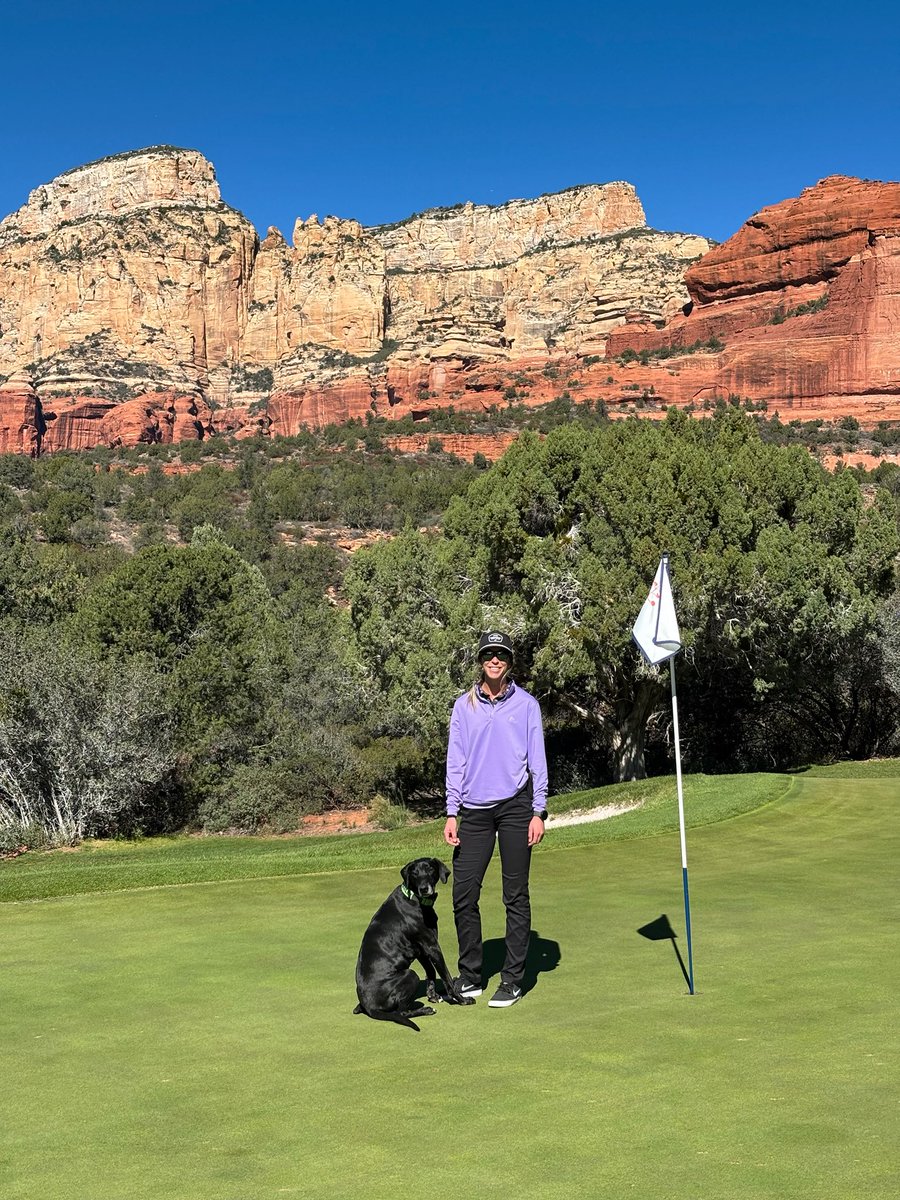 It’s so nice to be able to stop by my home course when I’m in town to spend some time with my favorite mentor, Andy. We were supposed to be finishing up his grinder deal but ended up spending most of the morning telling stories and catching up on life. Barley had fun too🏜️⛳️