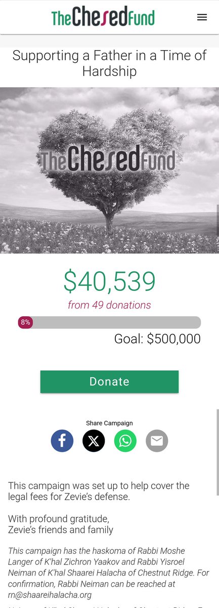 HareianiBlog's tweet image. A fundraiser has been started on behalf of Zev Burger, a Passaic man accused of raping one child and sexually abusing two others who is currently being held without bail pending trial. On the fundraising page it says that the fundraiser was organized and approved by Rabbi Moshe…