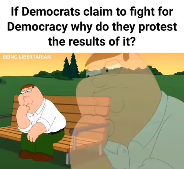 <a href="/libsoftiktok/">Libs of TikTok</a> These people claim to be the 'champions of democracy' ... until they lose an election.

And then they try to overthrow the duly elected President.

Do they not realize how foolish they look?