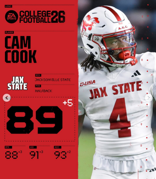 Cam Cook is now an 89 overall in EA Sports College Football 26!🐔