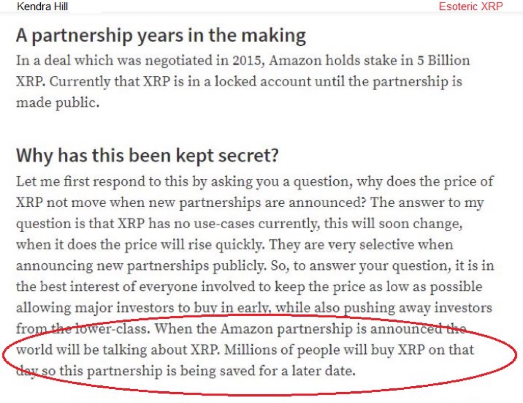 WHO HAS THE RIGHTS TO THE RIPPLE $XRP ESCROW? 🤔💭 #Amazon