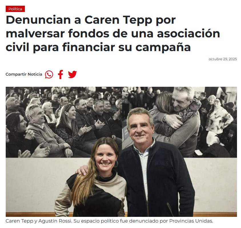 ¿Cómo es posible que Caren Tepp, la amiga de Grabois, desvíe 22 palos de una ONG que debía asistir a familias inundadas para su propia campaña política? Además de chorearse campos y juntarse al narcodictador Maduro, ¿usa guita de una ONG?
