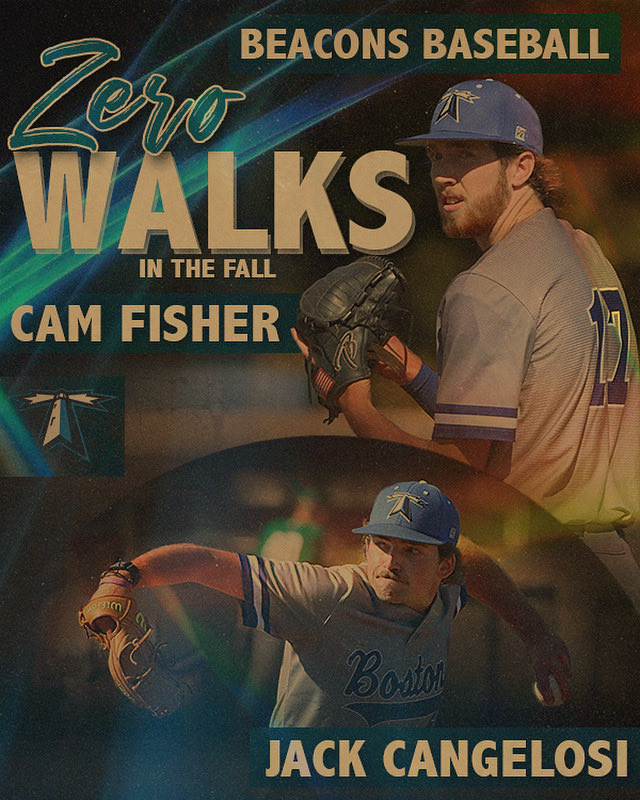 Zero Walks in the Fall…. Both Cam Fisher and Jack Cangelosi finished the fall without allowing a batter to reach on base via the walk. #RollBeacs #FindAWay #FeedTheMeter