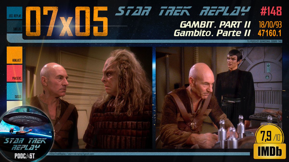 En ‘Gambit’, tenemos lore vulcano, de mano de Robin Curtis que, aunque se disfrace de romulana, siempre será vulcana para los trekkies. 
Y también tenemos al arqueólogo aventurero de Picard, aunque sin látigo ni fedora para evitar la demanda. 
ivoox.com/star-trek-repl…
