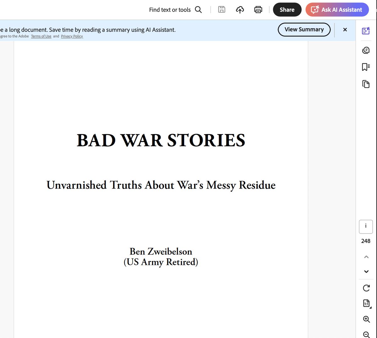 And done! Just finished the final edits to the author's proof of 'Bad War Stories.' This manuscript is now with my publisher Helion &amp; Company Ltd and the photo plates, cover art, and other content is lining up for a November release (in the UK) followed by US and international