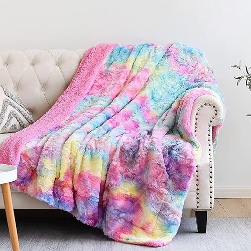 woaa!! holy frick! i just received NEWCOSPLAY Super Soft Faux Fur Throw Blanket for Couch Dark Rainbow Sherpa Fuzzy Plush Warm Blanket for Sofa Bed (Dark Rainbow, Throw(50"x60")) - Dark Rainbow - Thr from Canis Nix !!! THANK YOU SO MUCH!!! :D throne.com/computerwoof