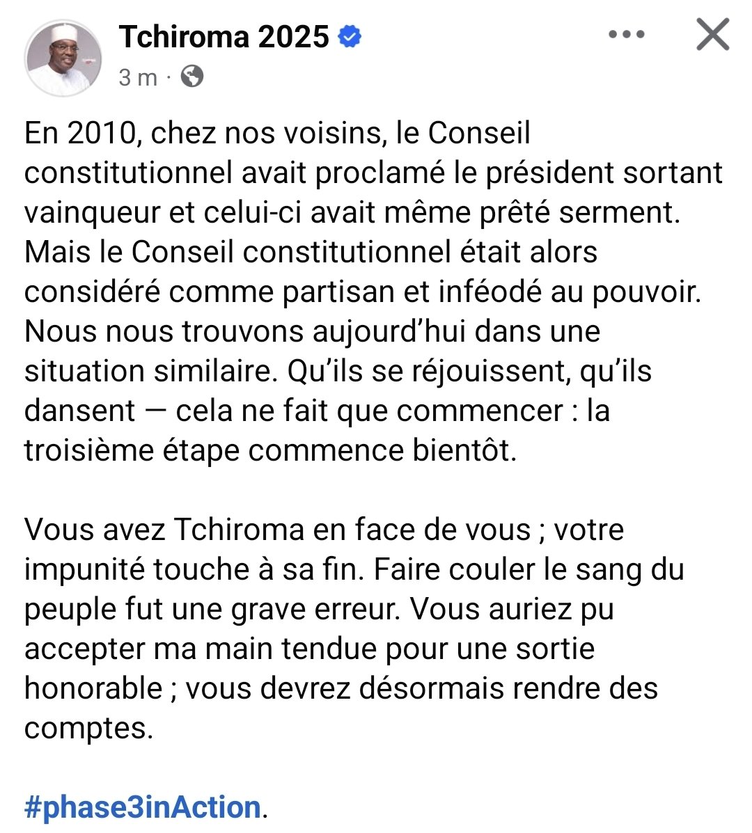 AnniePayep's tweet photo. #Tchiroma annonce la phase 3 de son plan d'action...🤔🤔👩🏿‍🦯👩🏿‍🦯

#Etoudi2025 https://t.co/bkepCLpaot