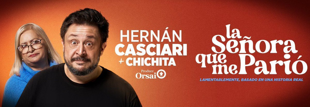 💥 Tres funciones imperdibles de La señora que me parió: humor, emoción y un escritor (<a href="/casciari/">Hernán Casciari</a>) que se deja humillar por su madre… en vivo. 

📆 14, 21 y 28 de noviembre 20hs

📍 No es solo teatro: es una confesión familiar y un espejo para todos. 

🎟️ plateanet.com/obra/28311?obr…