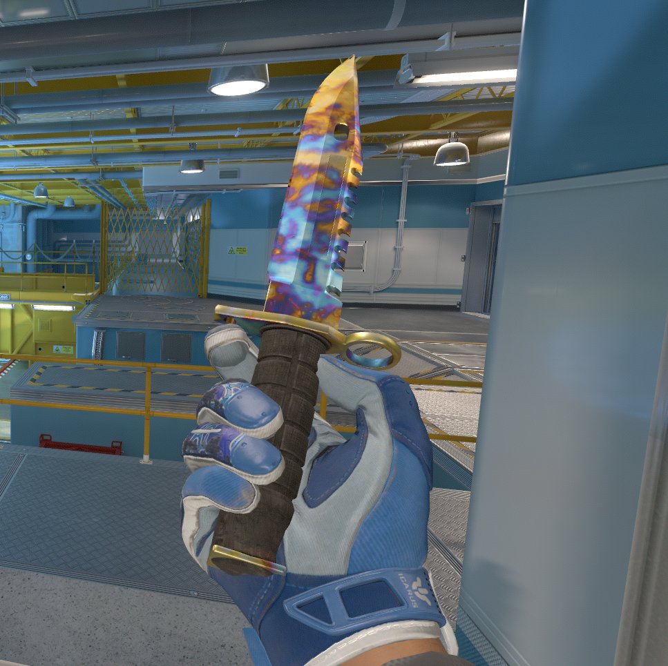 New trade up combo

M9 Case Hardened - FN
Amphibious Gloves - MW

Total cost - $700 Steam 💀