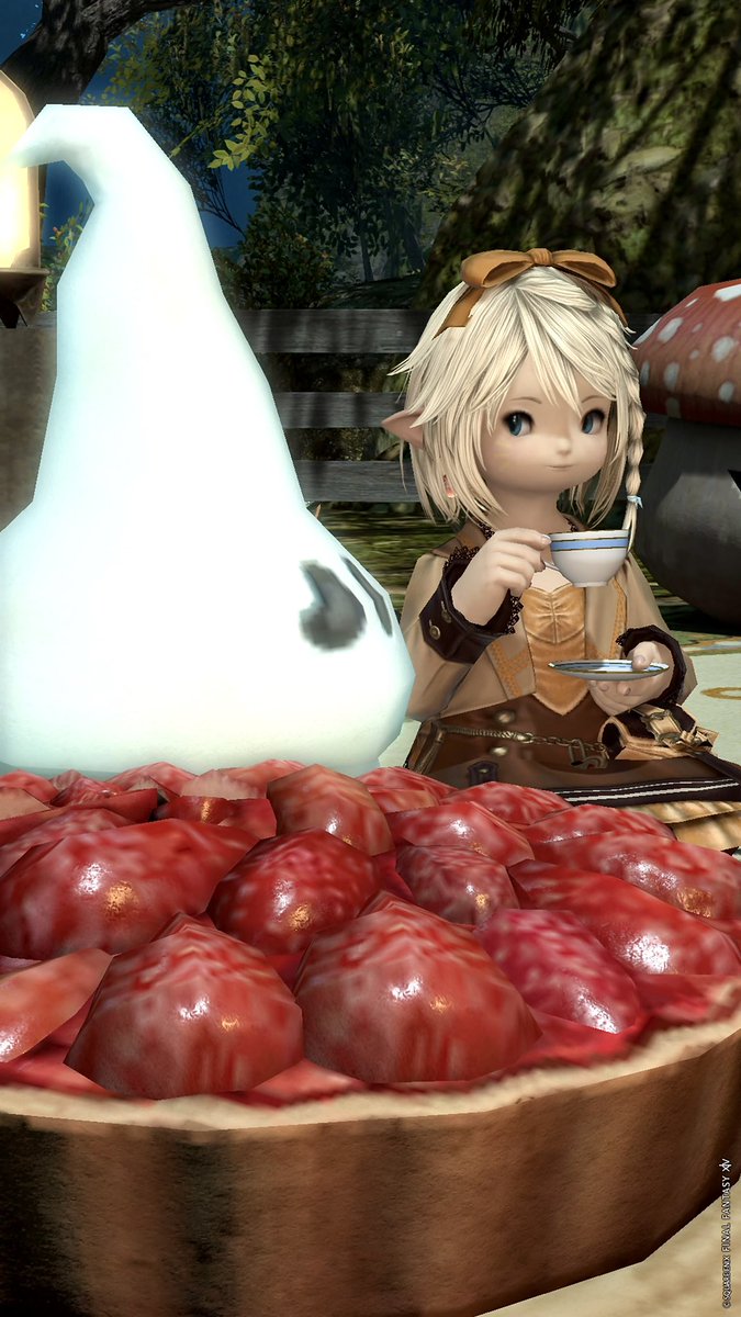 Castaway__Cay's tweet photo. 久しぶりの #おはララ です！
ポケモンZAのクリア後要素も落ち着いてきたのでFF14に戻ってきましたꕤ︎︎·͜·
このゴーストちゃんホイップみたいで可愛い🤍いちごタルトもツヤツヤで美味しそう…あぁ食欲の秋🍓🍂

 #FF14SS #FF14 https://t.co/S1i0qQY2mG