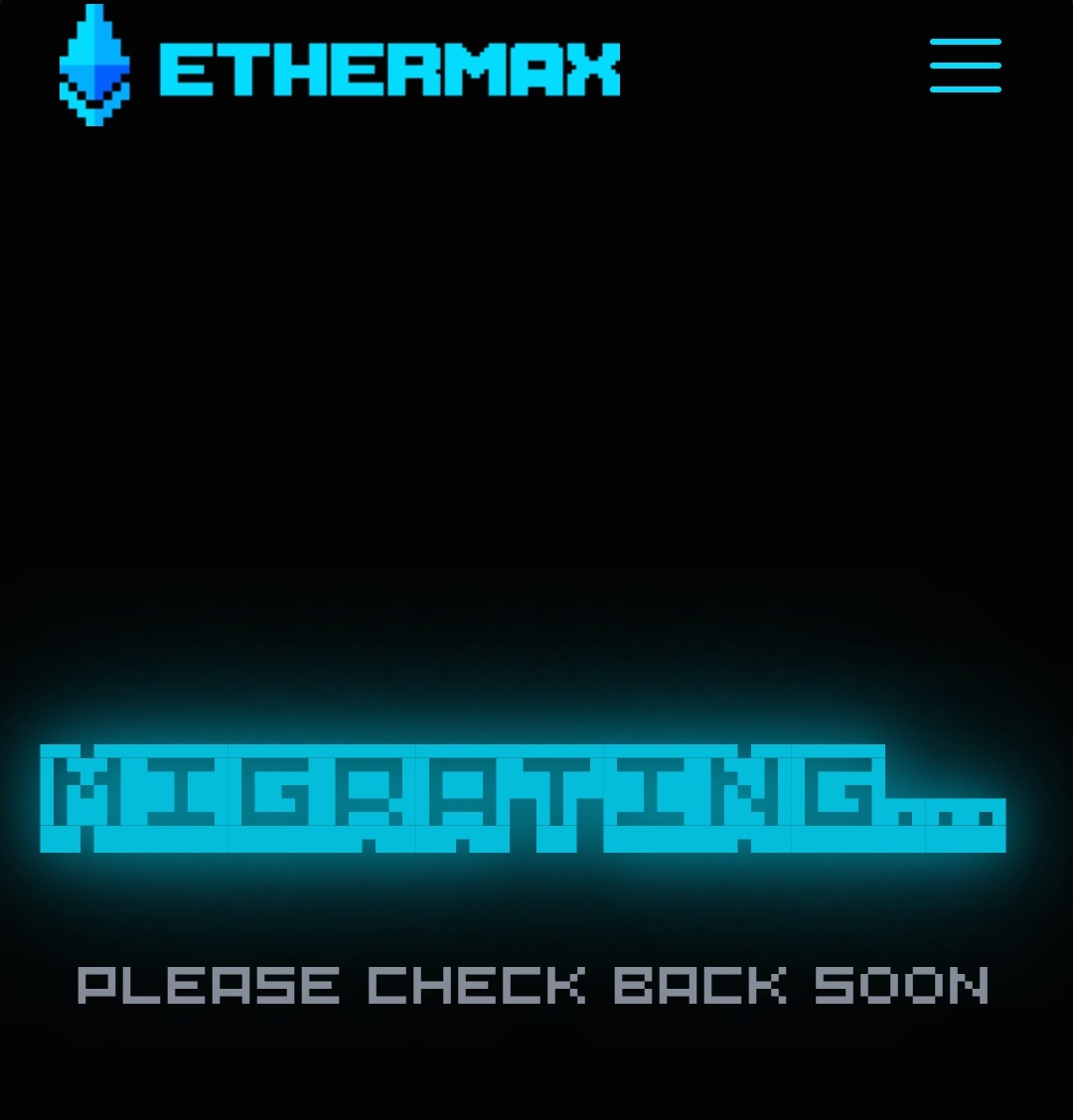 🚨🚨🚨 BREAKING : $MAXX Mining Rooms are migrating!

This major upgrade just went live 🔥

⚠️ Contract will stay paused for ~1-2 hours
🌐 Site under migration mode

New era of mining is loading..⛏️⚡

#EthermaxNexus #GameFi #Web3Gaming #NFTs #CryptoGaming #PlayToEarn #MAXXToken