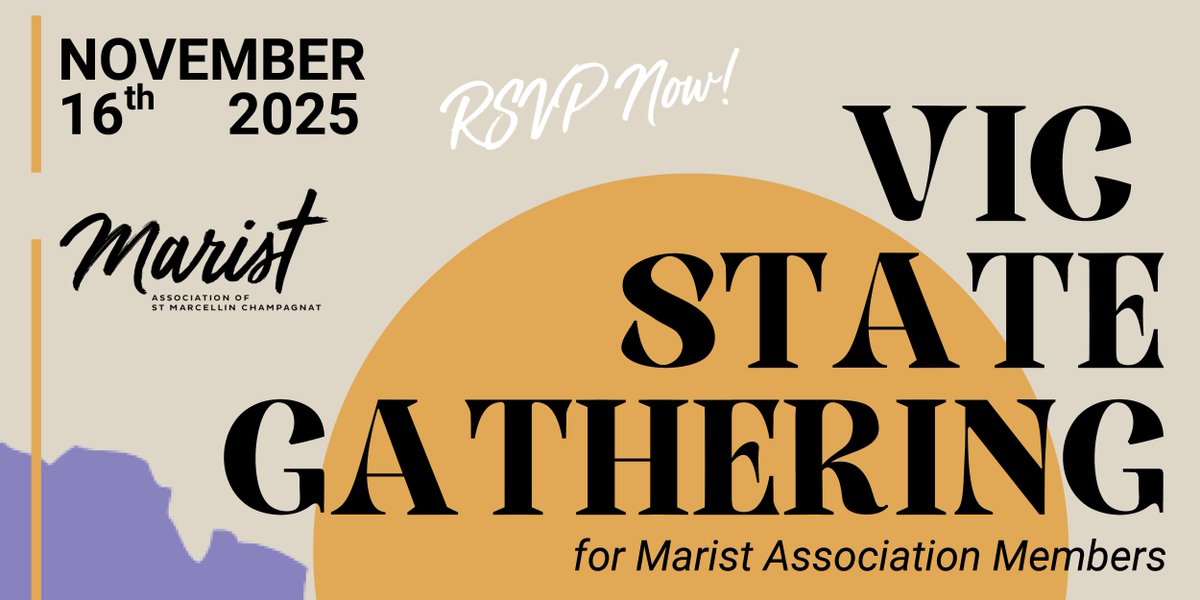 Hey all Victorian Association Members! Come gather as one big Victorian family at Marcellin College Bulleen on Sunday 16 Nov 😍 Mass at 11.45am, then lunch and a presentation from Br Tony Leon. RSVP by 7 Nov buff.ly/Iff6ObB