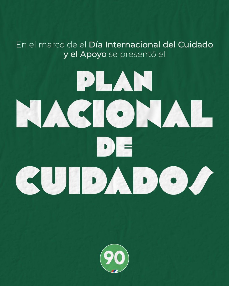 🤝🏼En el marco del Día Internacional de los Cuidados y el Apoyo, se presentó el Plan Nacional de Cuidados.
👥Este nuevo plan establece metas específicas para seguir fortaleciendo el Sistema Nacional de Cuidados, consolidando derechos y promoviendo una sociedad más justa e