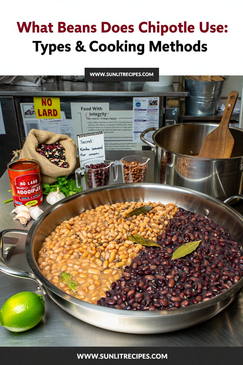 SunlitRecipes's tweet image. 🌯 Chipotle beans secret revealed! Learn how to make their signature black beans and pinto beans at home. Perfect for meal prep or quick dinners! #ChipotleHack #FoodieTips
👉Full Guide: sunlitrecipes.com/2025/03/what-b…